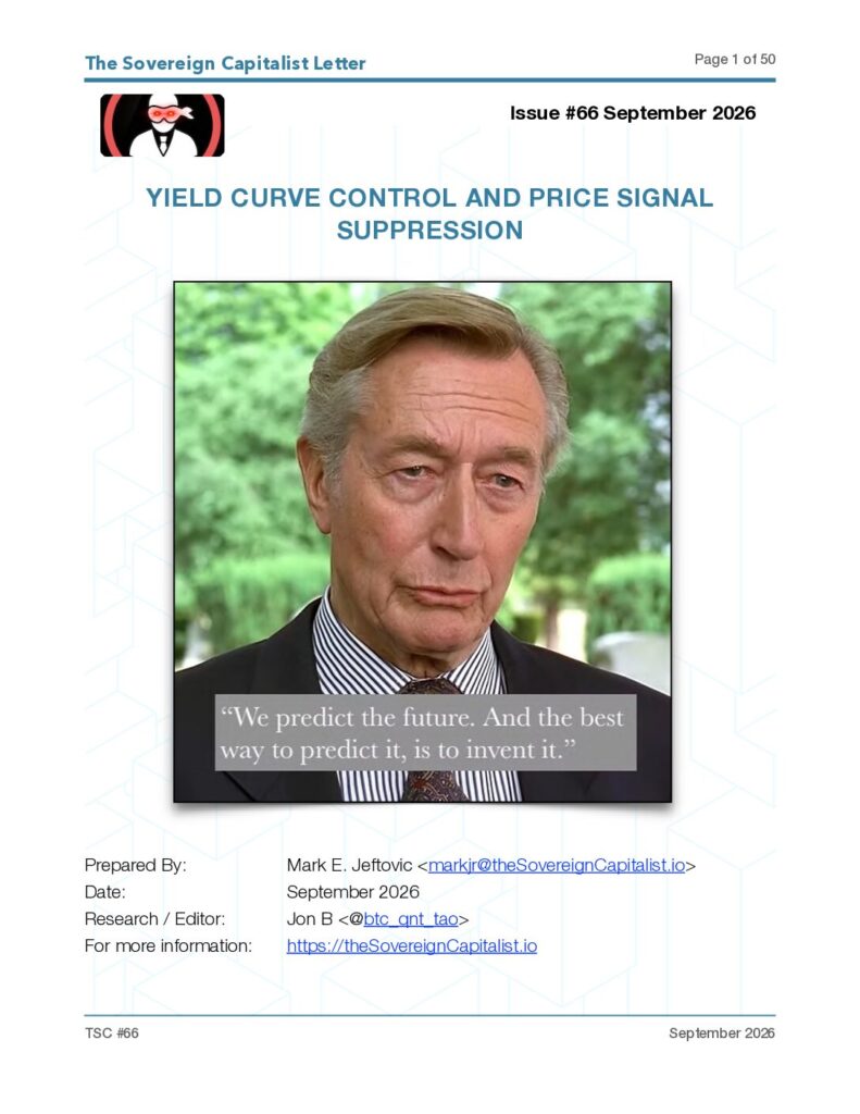 The Sovereign Capitalist monthly issue (pictured: the September 2026 edition)